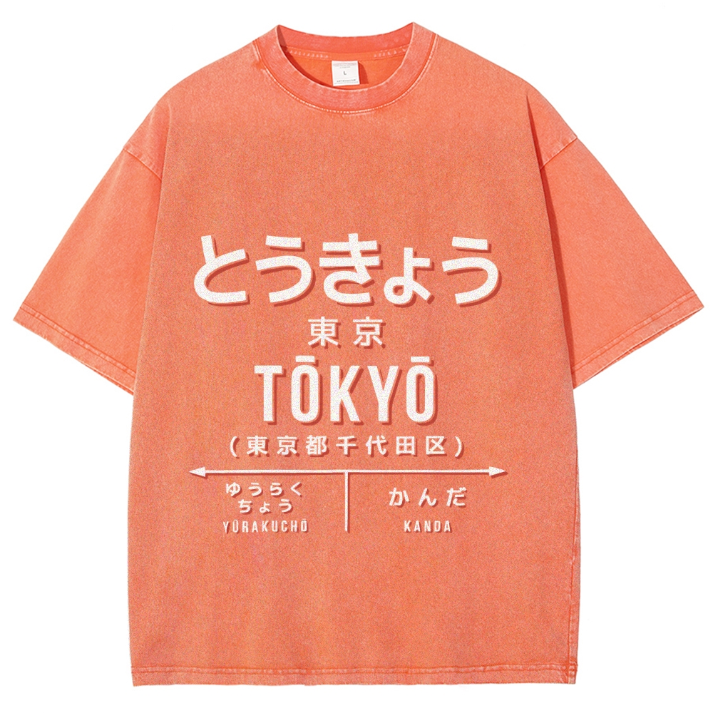 Tokyo Station Vintage Washed T-shirt