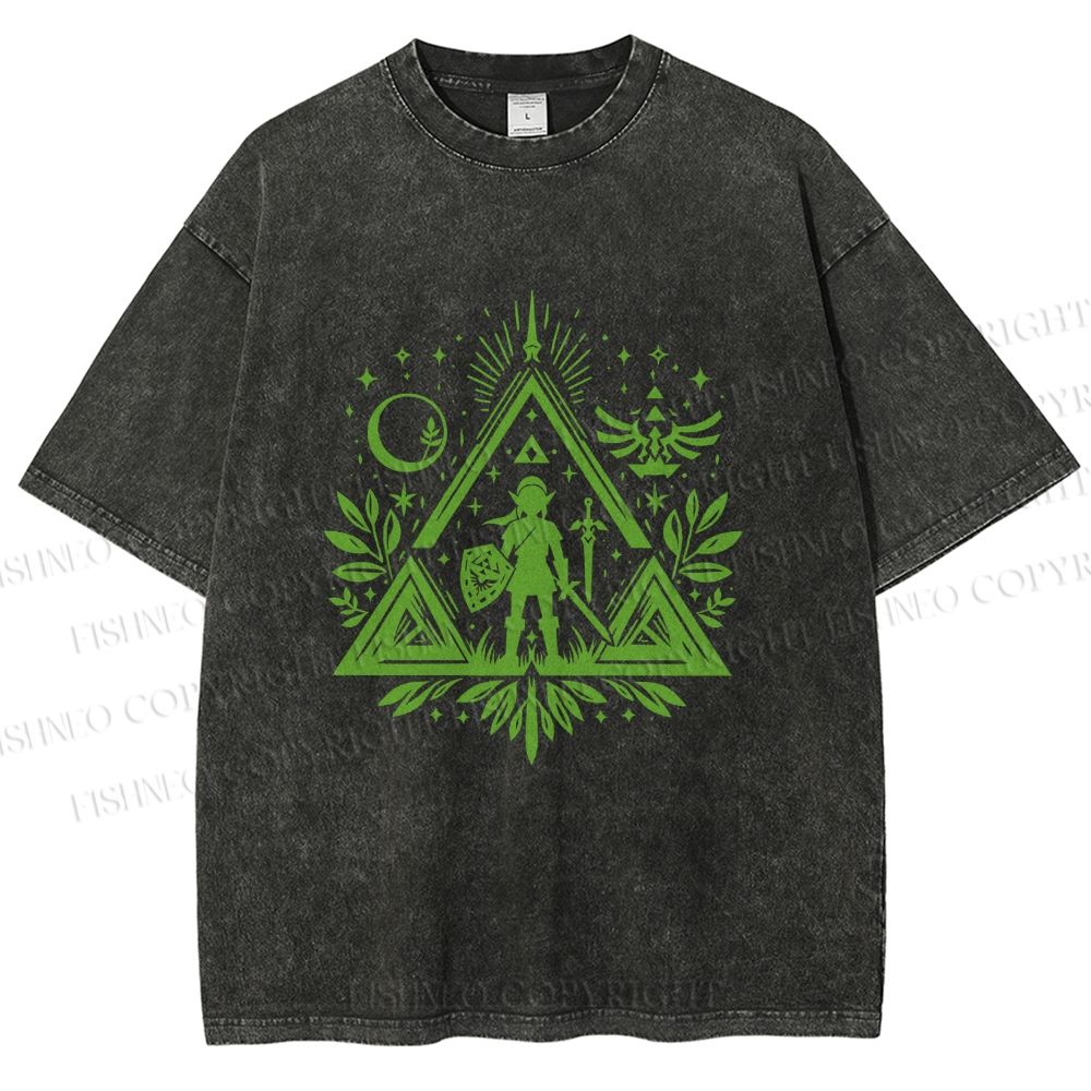 Unisex The Legend of Zelda Printed Washed Tee