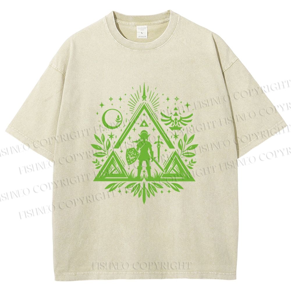 Unisex The Legend of Zelda Printed Washed Tee