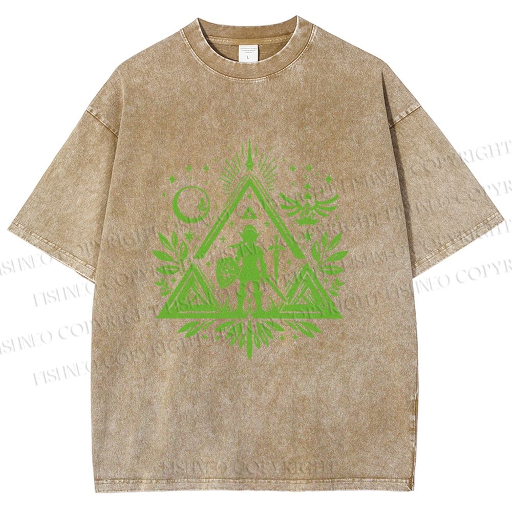 Unisex The Legend of Zelda Printed Washed Tee