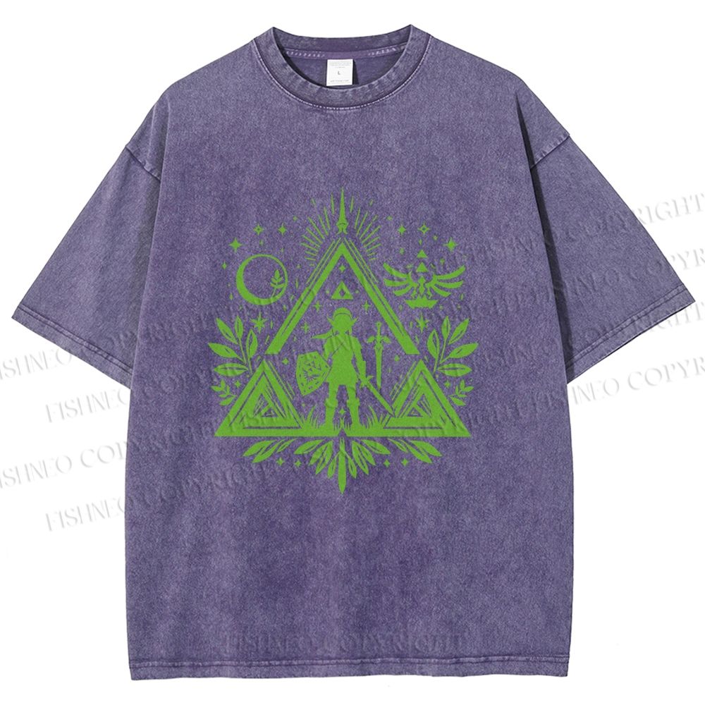 Unisex The Legend of Zelda Printed Washed Tee