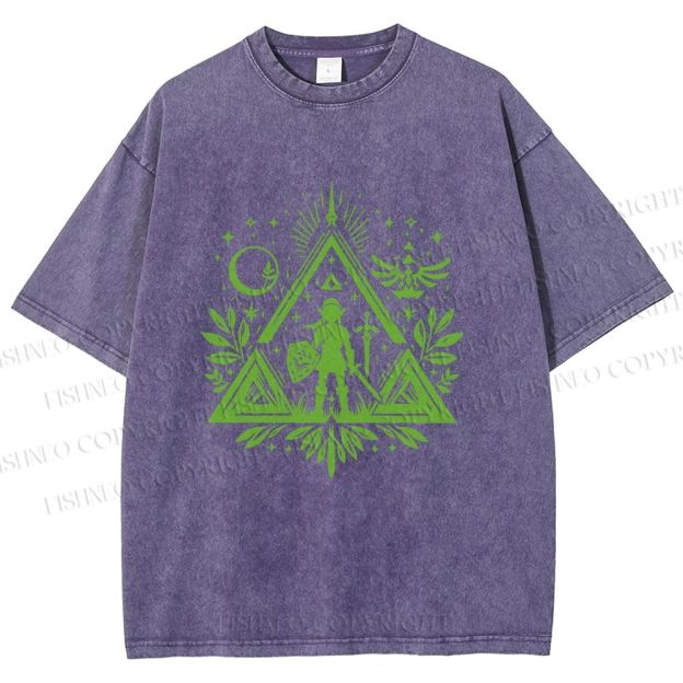 Unisex The Legend of Zelda Printed Washed Tee