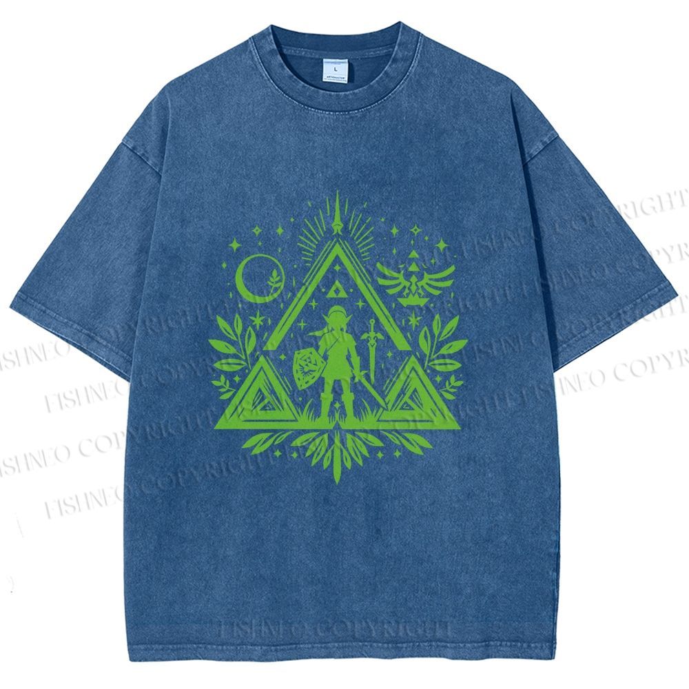 Unisex The Legend of Zelda Printed Washed Tee