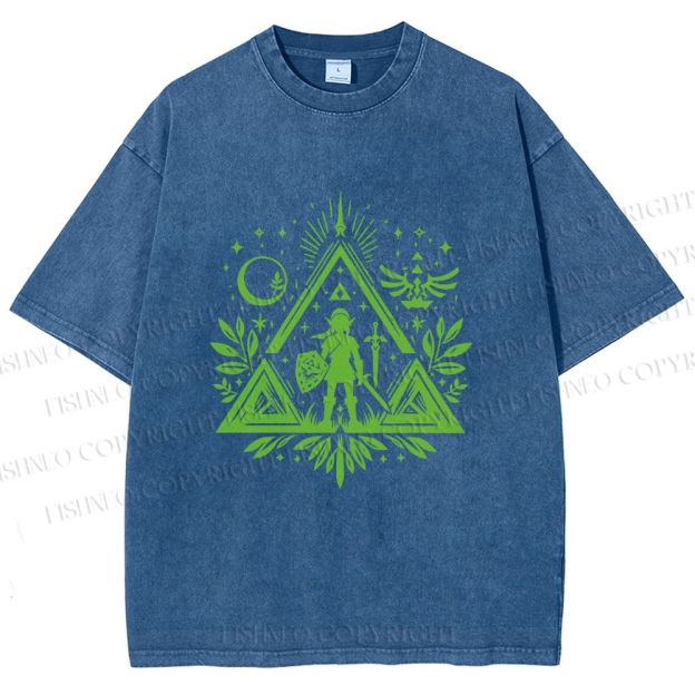 Unisex The Legend of Zelda Printed Washed Tee
