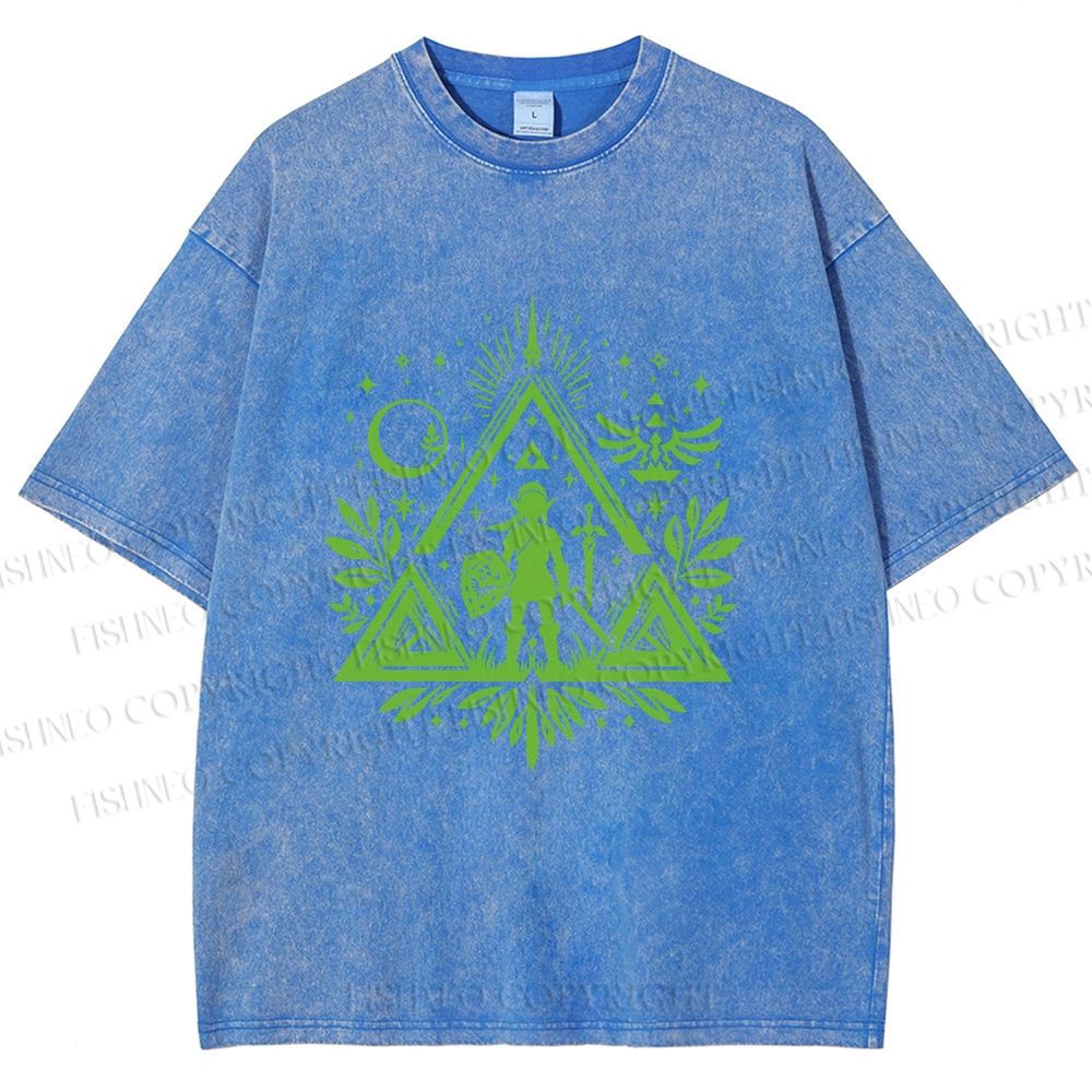 Unisex The Legend of Zelda Printed Washed Tee