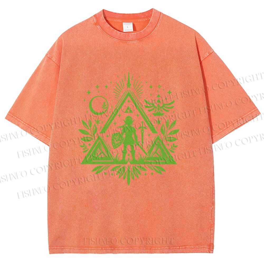 Unisex The Legend of Zelda Printed Washed Tee