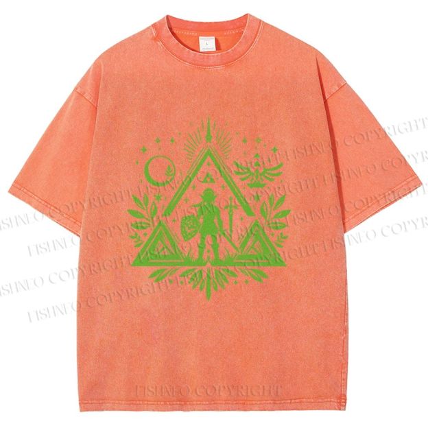 Unisex The Legend of Zelda Printed Washed Tee