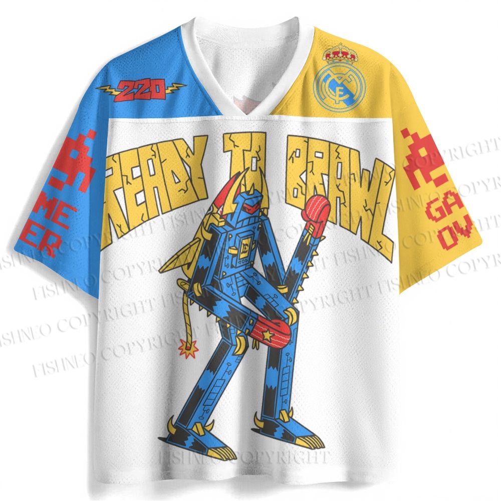 Ready To Brawl Printed Jersey Shirts