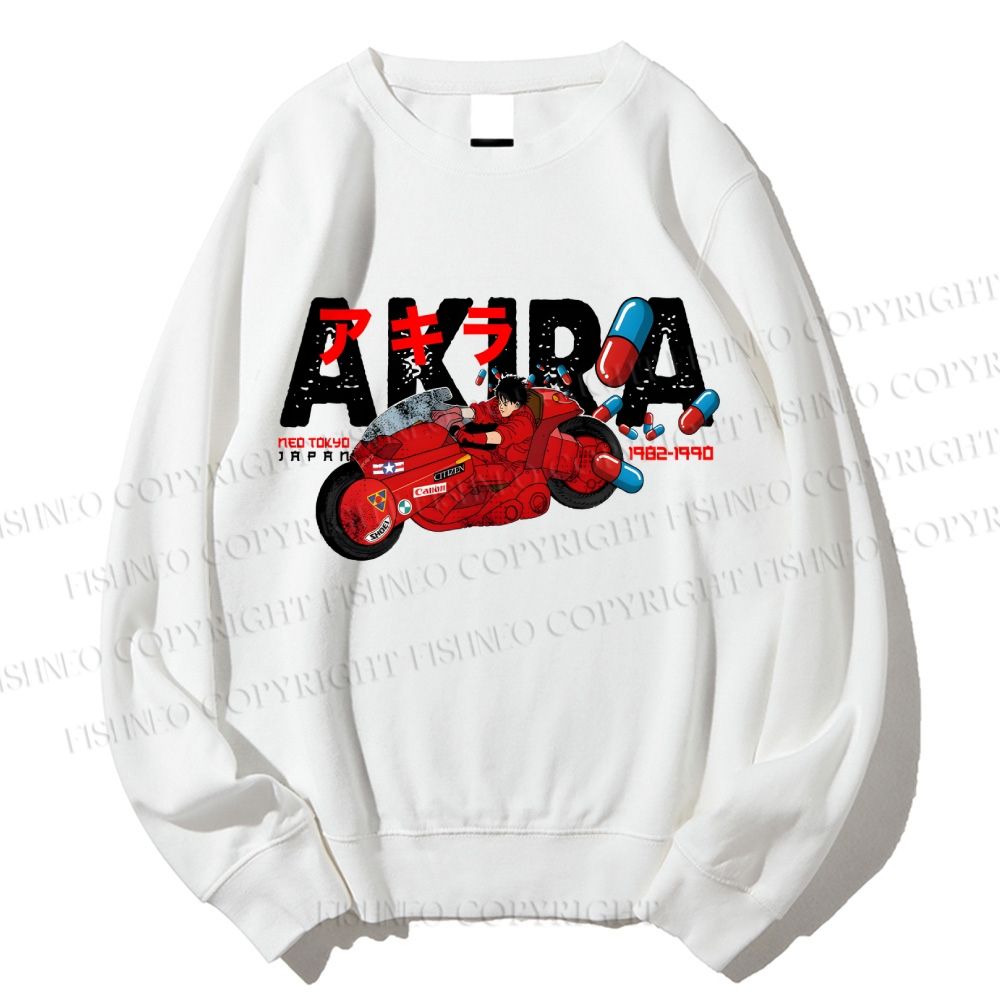 Unisex Akira Shotaro Kaneda Printed Sweatshirt