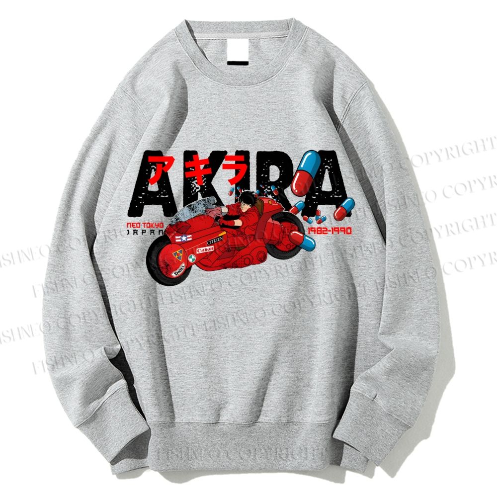 Unisex Akira Shotaro Kaneda Printed Sweatshirt