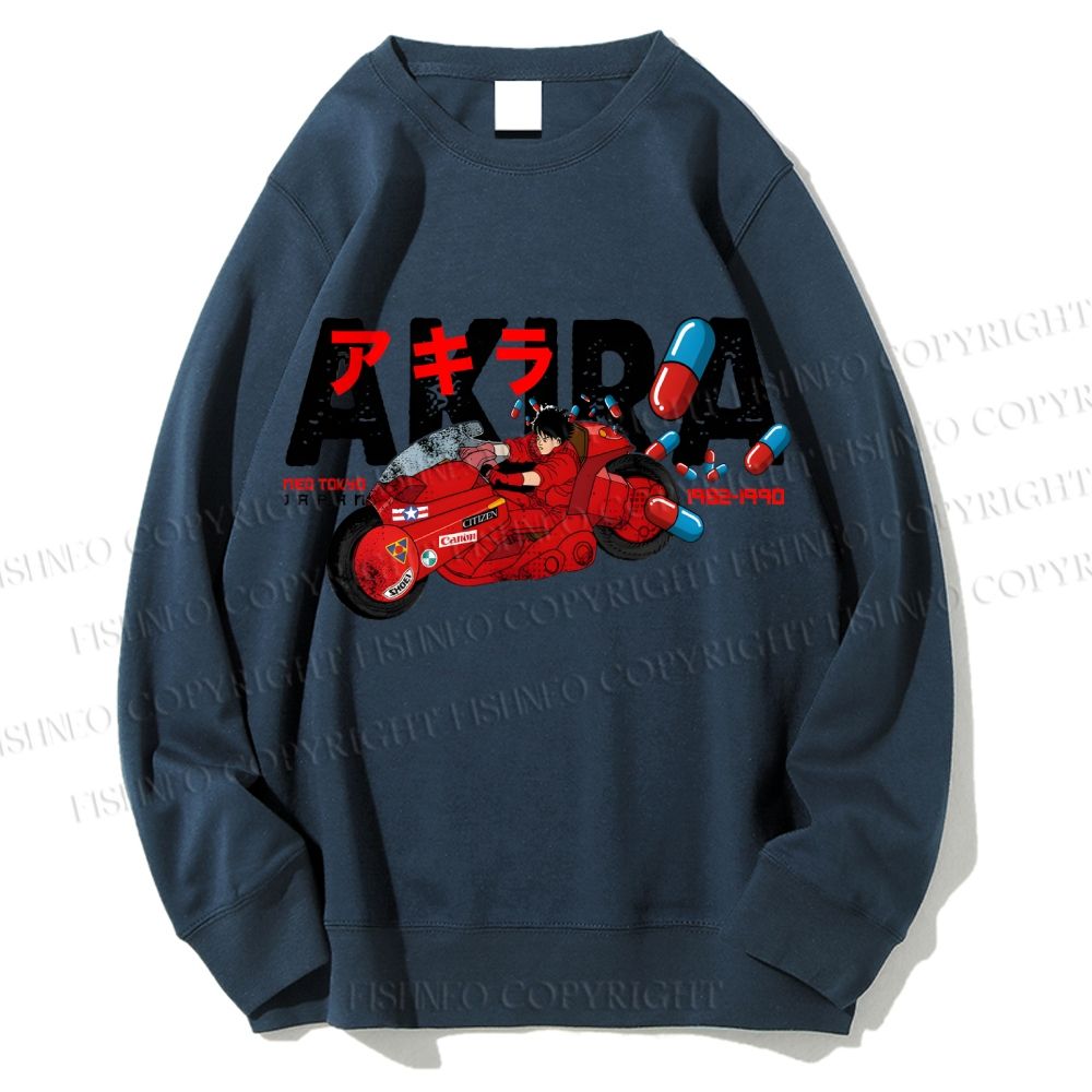 Unisex Akira Shotaro Kaneda Printed Sweatshirt