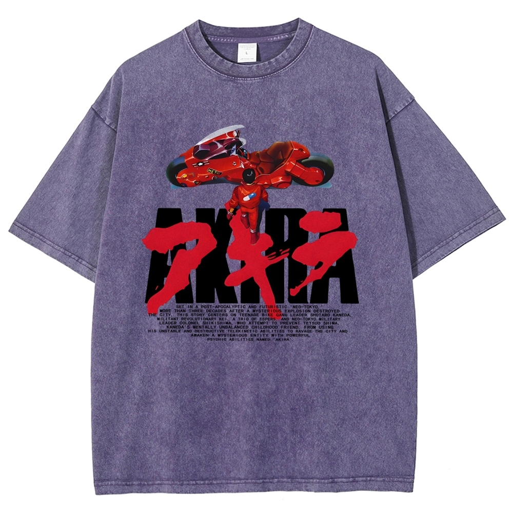 Unisex AKIRA Printed Washed Tee