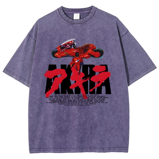 Unisex AKIRA Printed Washed Tee