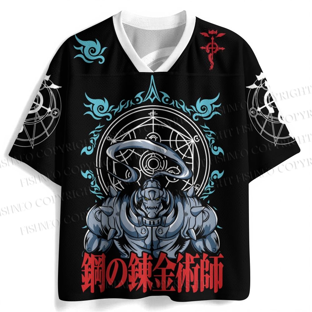 Fullmetal Alchemist Printed Jersey Shirts