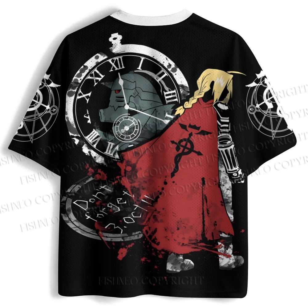 Fullmetal Alchemist Printed Jersey Shirts