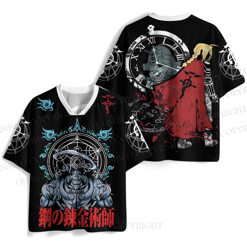 Fullmetal Alchemist Printed Jersey Shirts