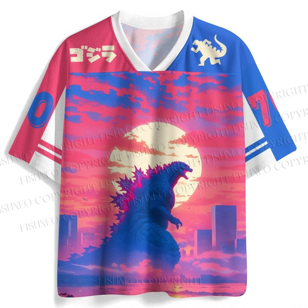 Godzilla Sunset Jersey Shirts