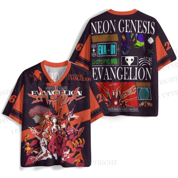 Neon Genesis Evangelion Jersey Shirts