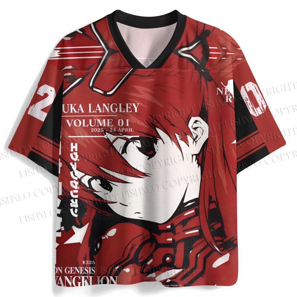 Neon Genesis Evangelion Asuka Jersey Shirts