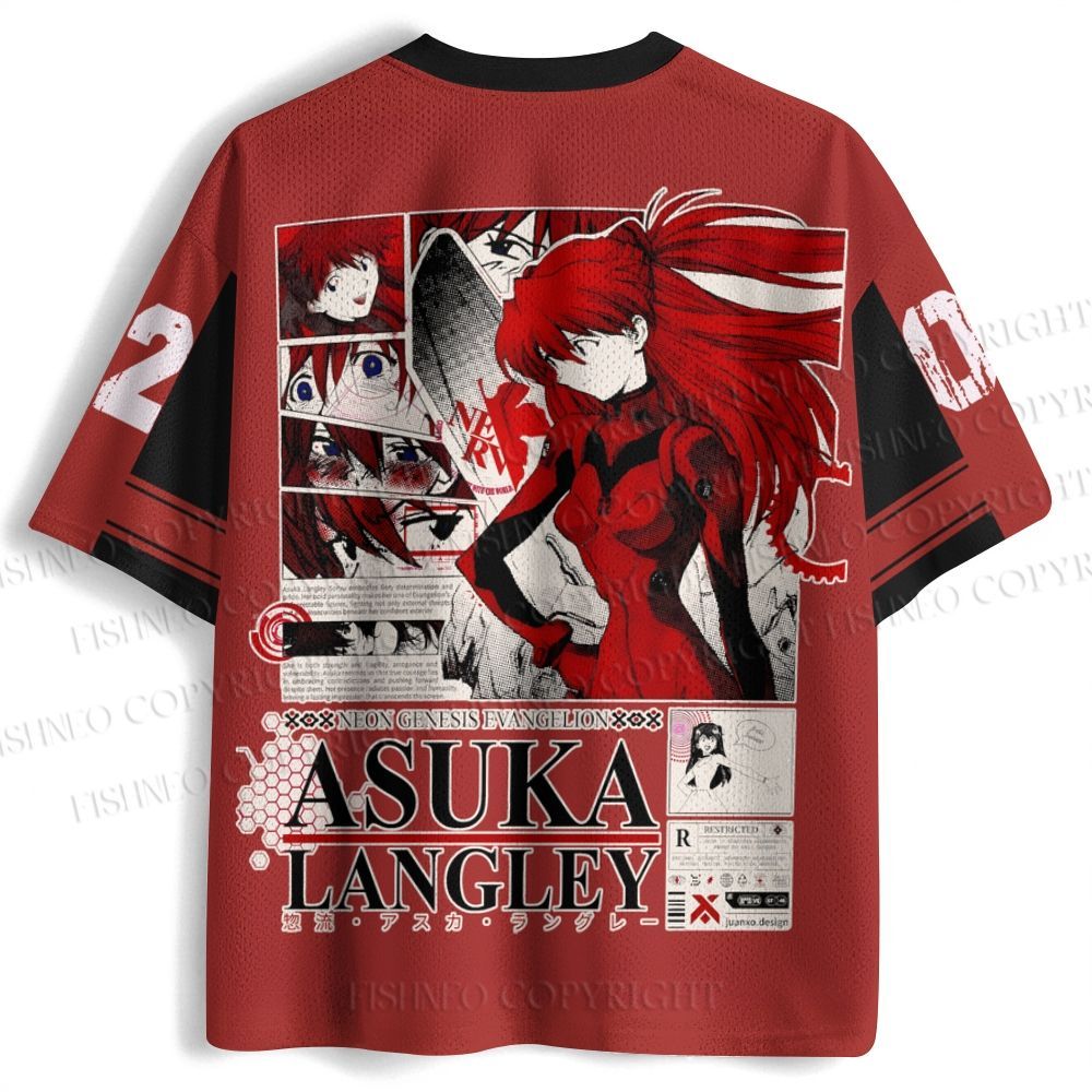 Neon Genesis Evangelion Asuka Jersey Shirts