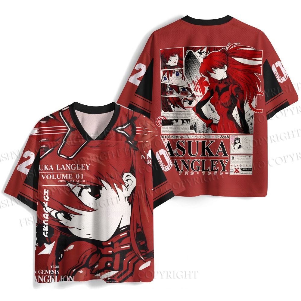 Neon Genesis Evangelion Asuka Jersey Shirts