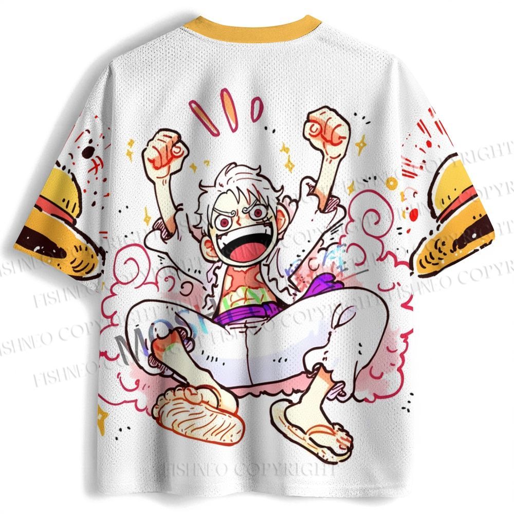 One Piece Luffy Printed Jersey Shirts