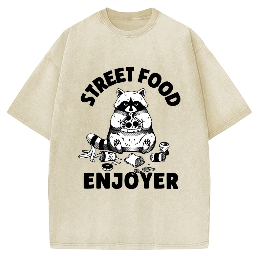 Street Food Enjoyer Vintage Washed T-shirt