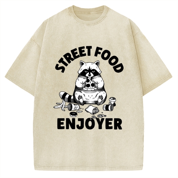 Street Food Enjoyer Vintage Washed T-shirt