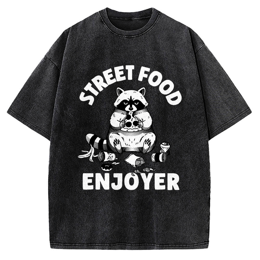 Street Food Enjoyer Vintage Washed T-shirt