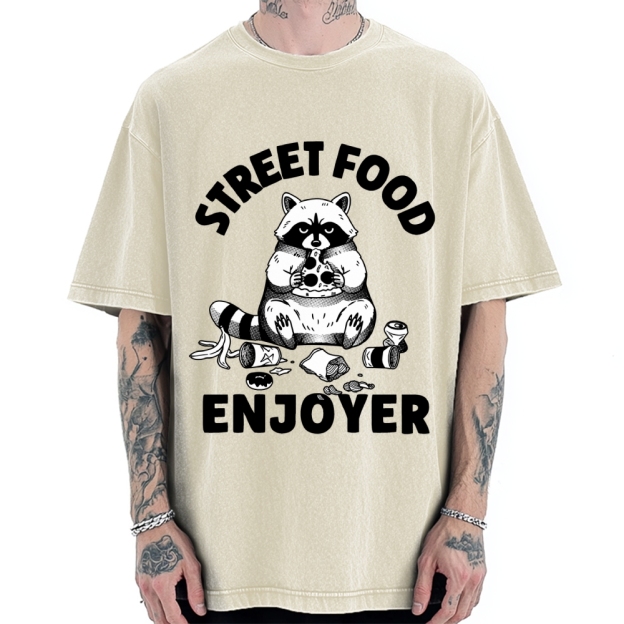 Street Food Enjoyer Vintage Washed T-shirt