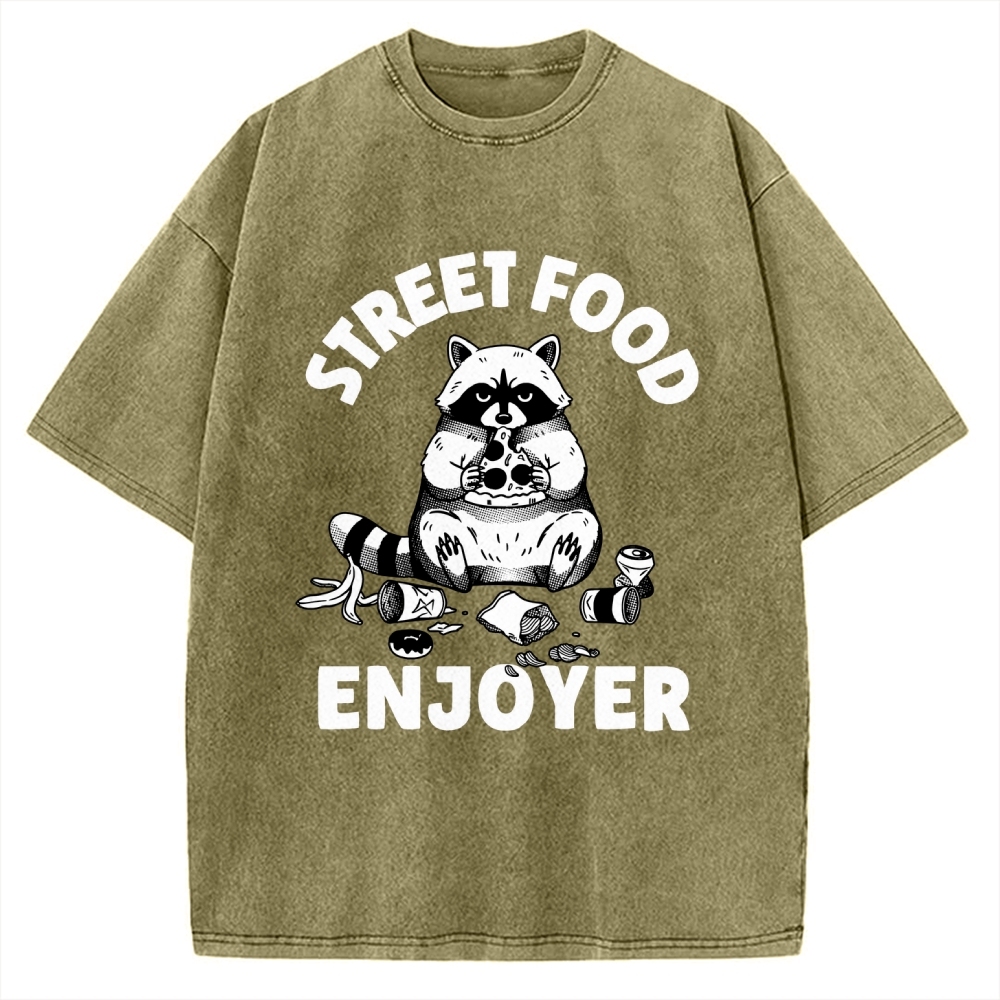 Street Food Enjoyer Vintage Washed T-shirt