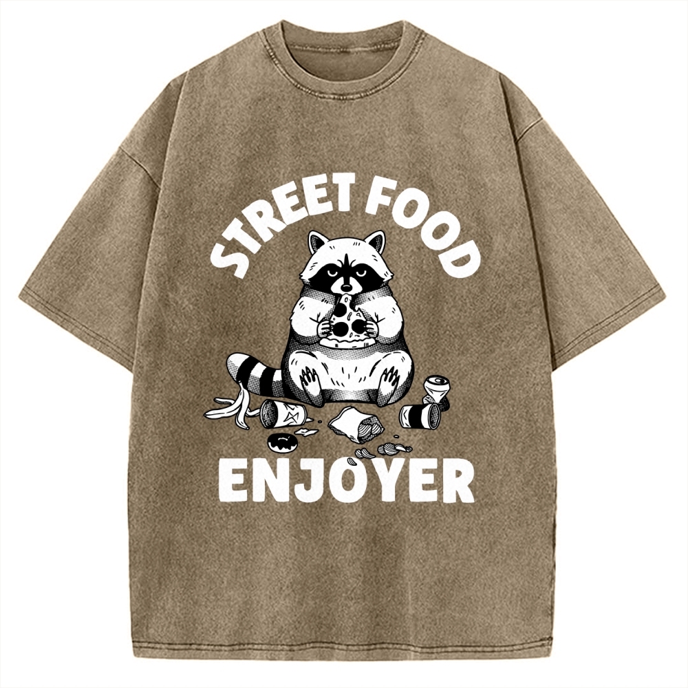Street Food Enjoyer Vintage Washed T-shirt