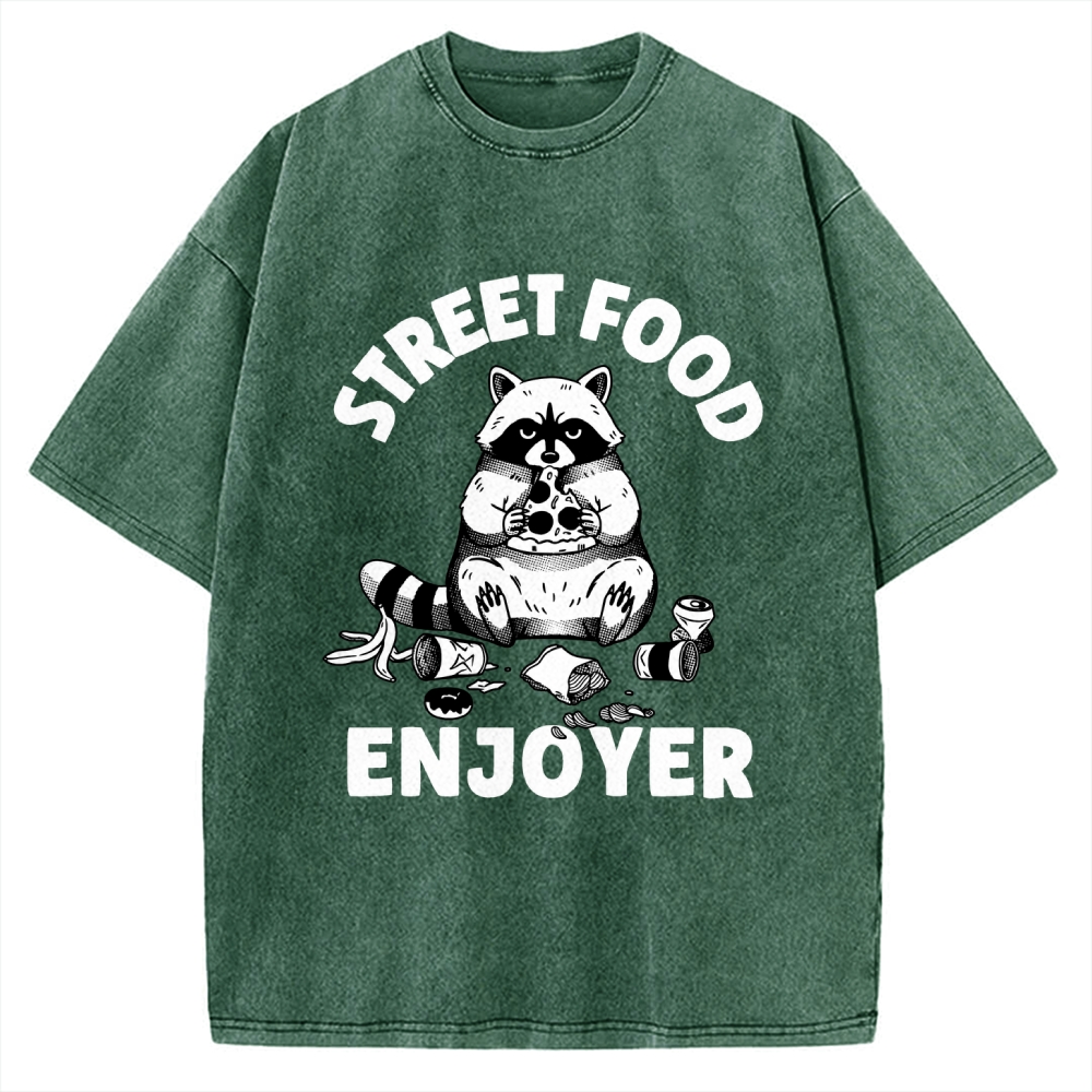 Street Food Enjoyer Vintage Washed T-shirt