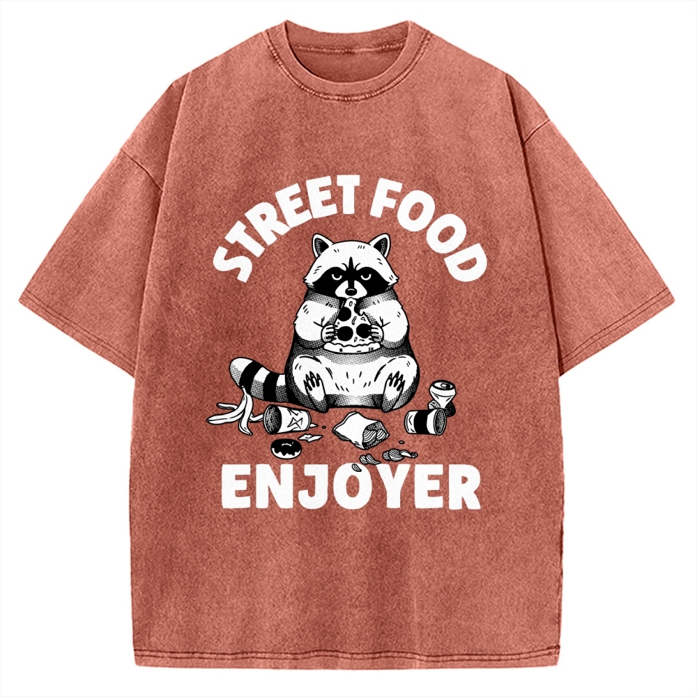 Street Food Enjoyer Vintage Washed T-shirt