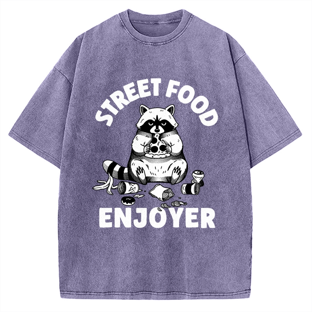 Street Food Enjoyer Vintage Washed T-shirt