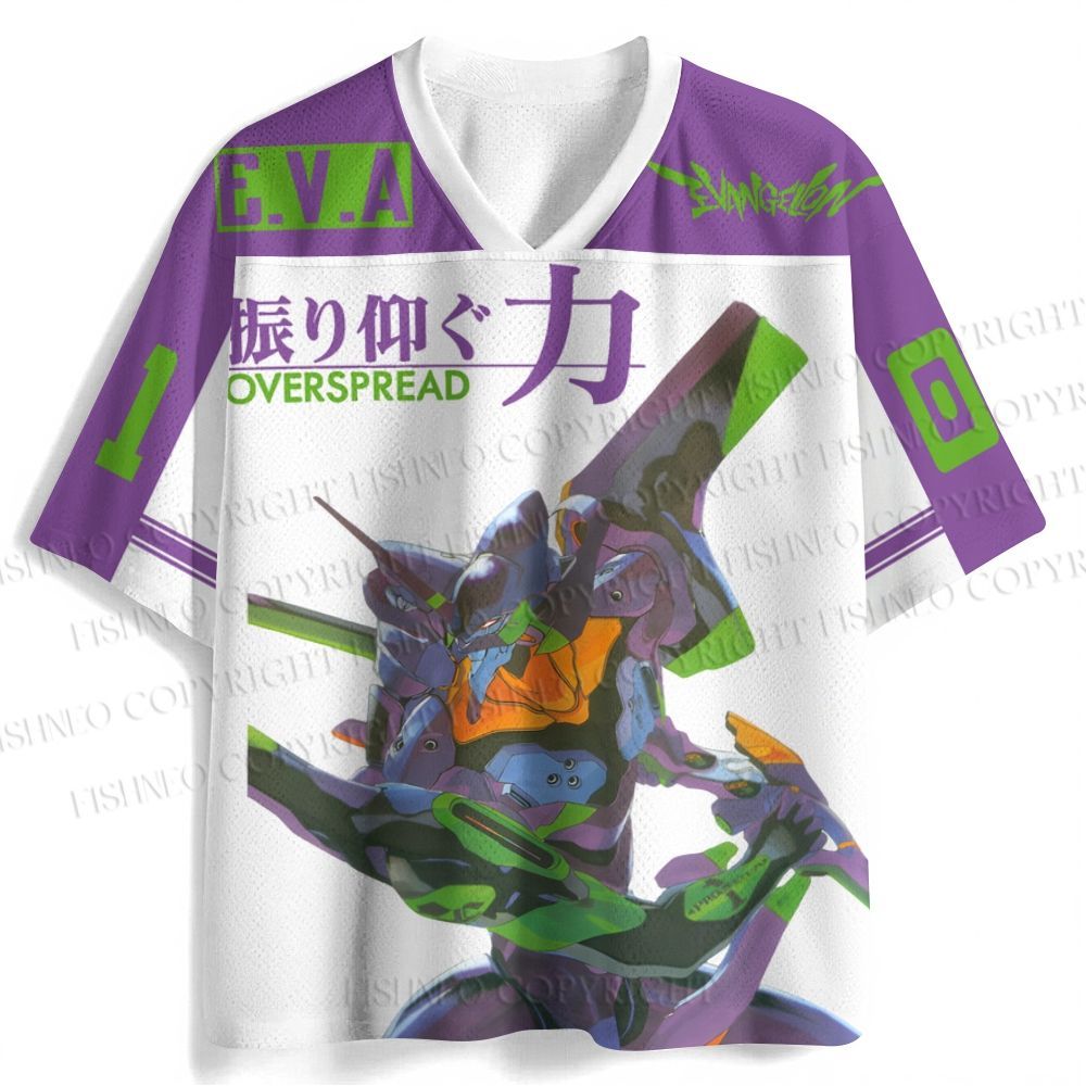 Neon Genesis Evangelion Unit 01 Shinji Jersey Shirts
