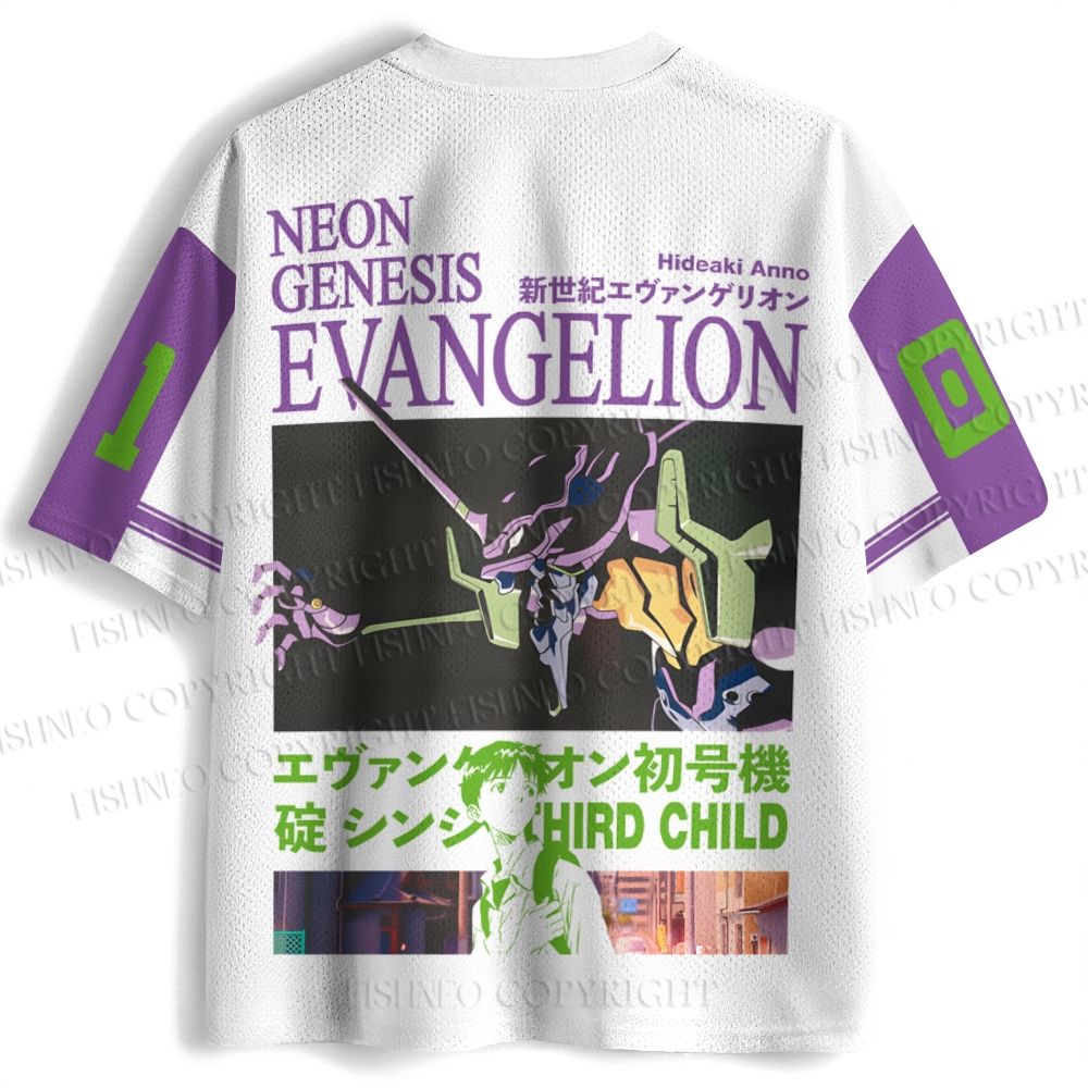 Neon Genesis Evangelion Unit 01 Shinji Jersey Shirts