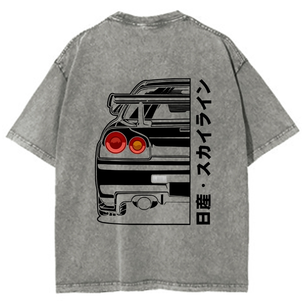 Nissan Skyline GTR R34 Back Washed T-Shirt