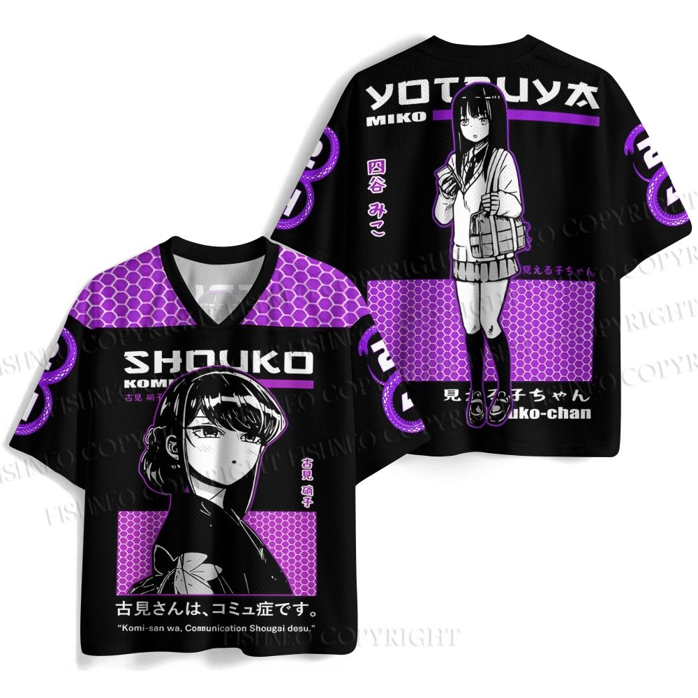 Shouko Komi Printed Jersey Shirts