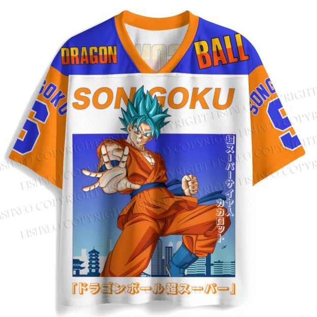Dragon Ball Son Goku Printed Jersey Shirts