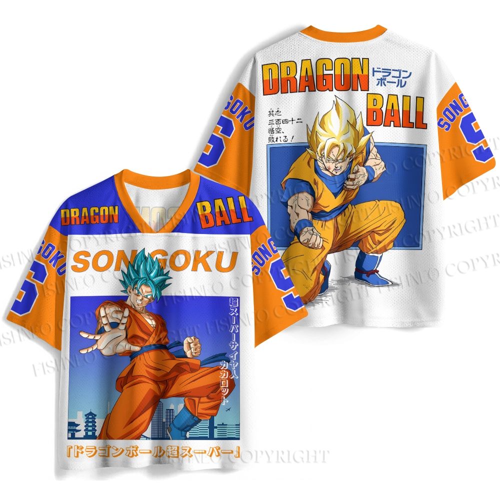 Dragon Ball Son Goku Printed Jersey Shirts