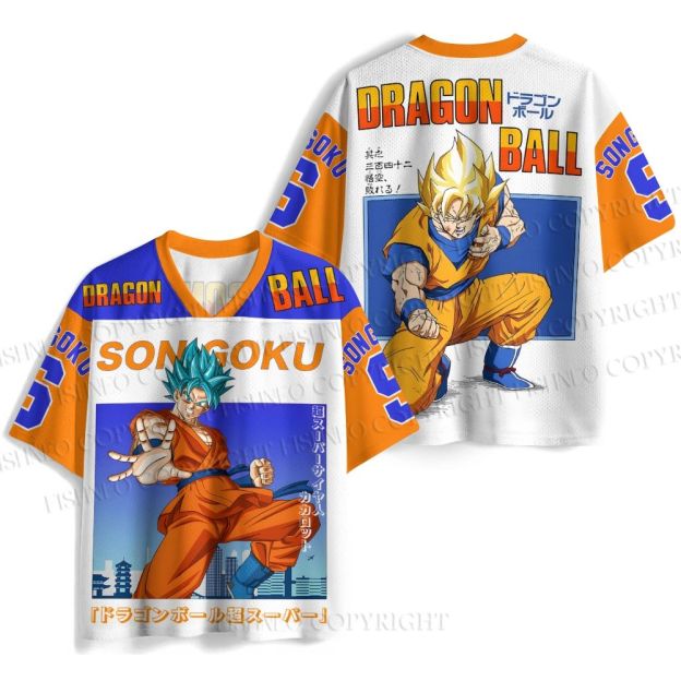 Dragon Ball Son Goku Printed Jersey Shirts