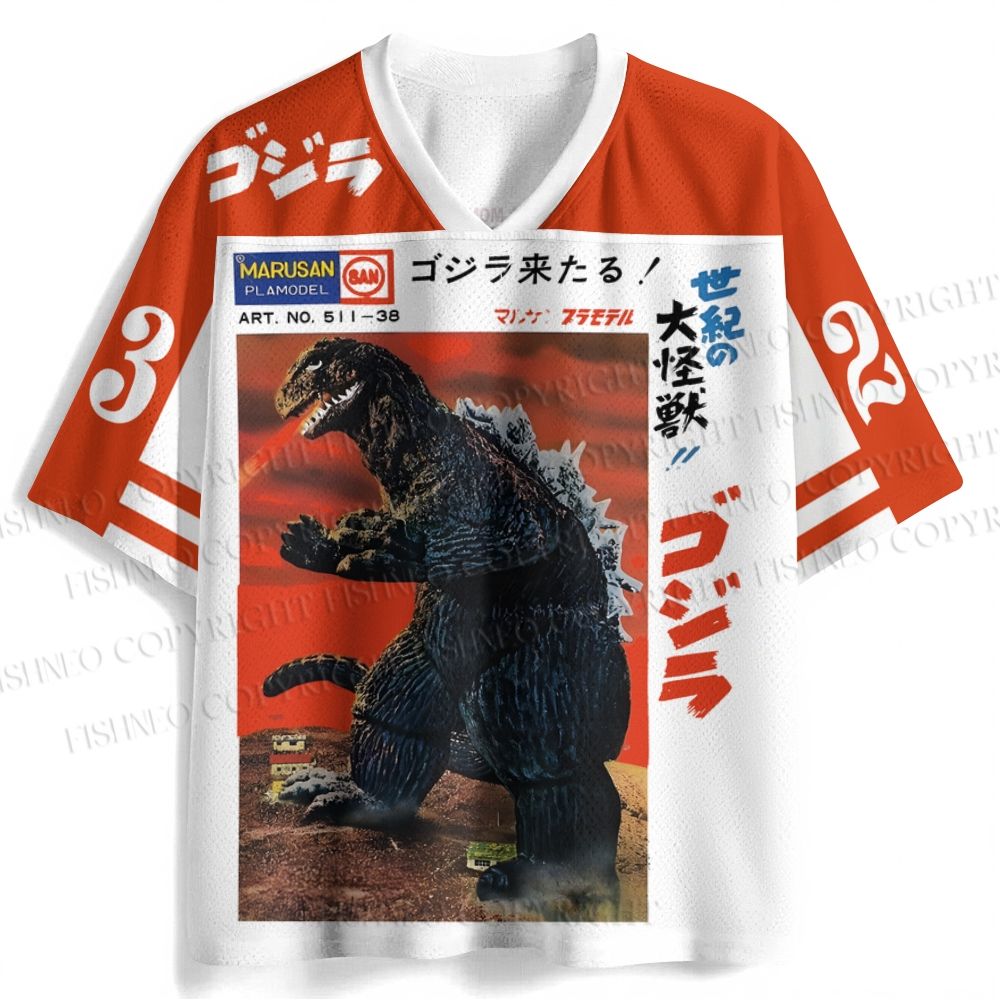 Vintage Godzilla Poster Jersey Shirts