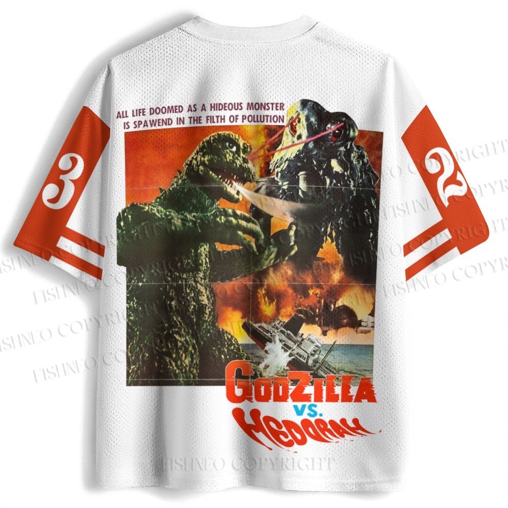 Vintage Godzilla Poster Jersey Shirts