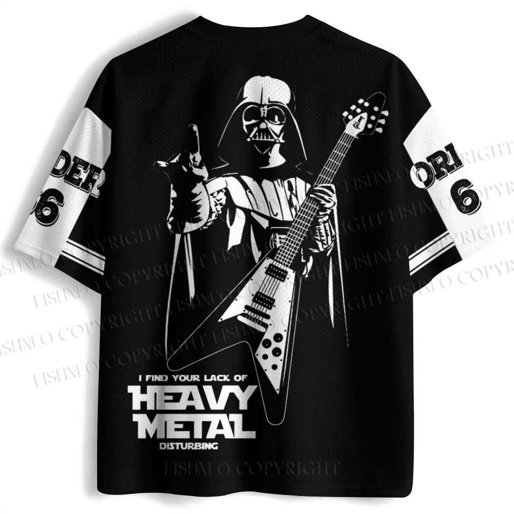 Star Wars Darth Vader Play Metal Jersey Shirts
