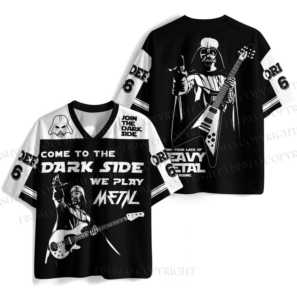 Star Wars Darth Vader Play Metal Jersey Shirts