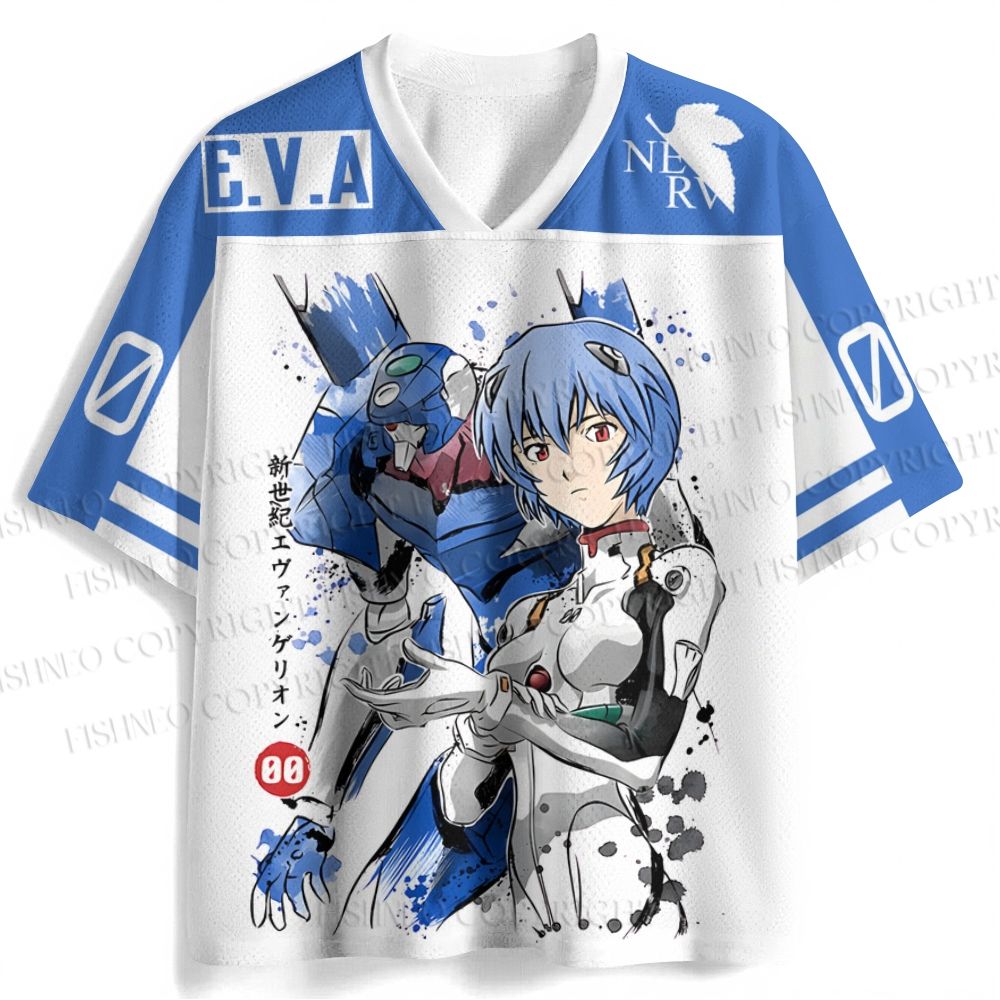 Neon Genesis Evangelion Rei Jersey Shirts