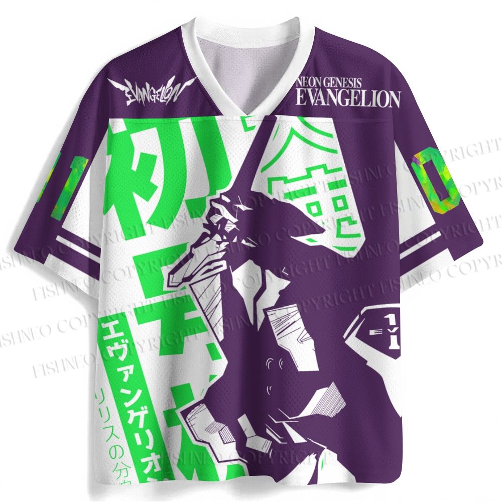 Neon Genesis Evangelion Unit 01 Jersey Shirts