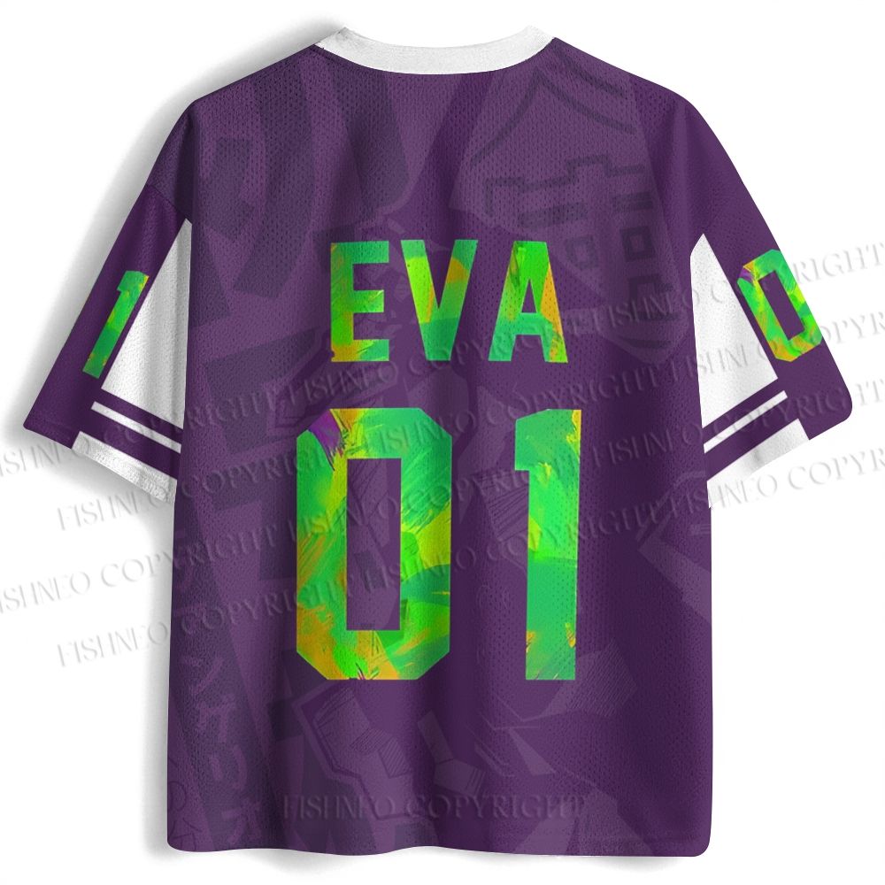 Neon Genesis Evangelion Unit 01 Jersey Shirts