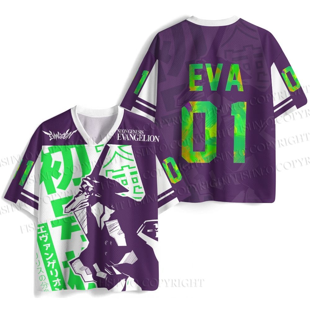 Neon Genesis Evangelion Unit 01 Jersey Shirts